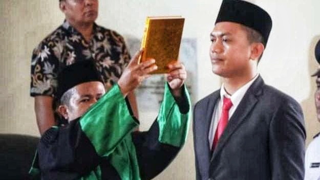 Dodi Fitrawan Dilantik Jadi Plt Dinsos PMD Di Gedung Ssebaguna Pangean