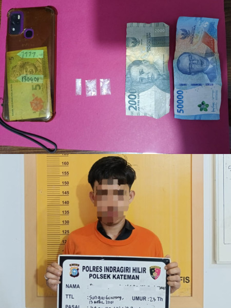 Satu Orang Peria Sungai Guntung diringkus