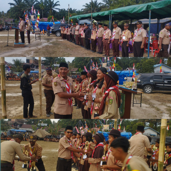 Perkemahan Besar Penggalang Kwarran Batang Gansal Resmi Ditutup