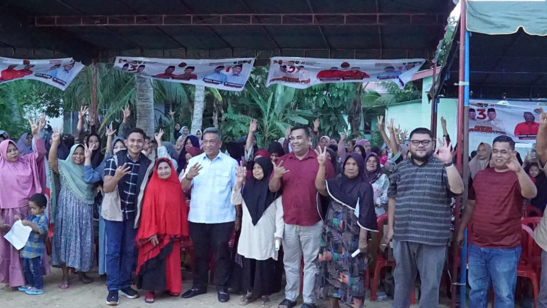 Kampanye Dialogis Pasangan Anton-Poti di Desa Sukadamai Disambut Antusias