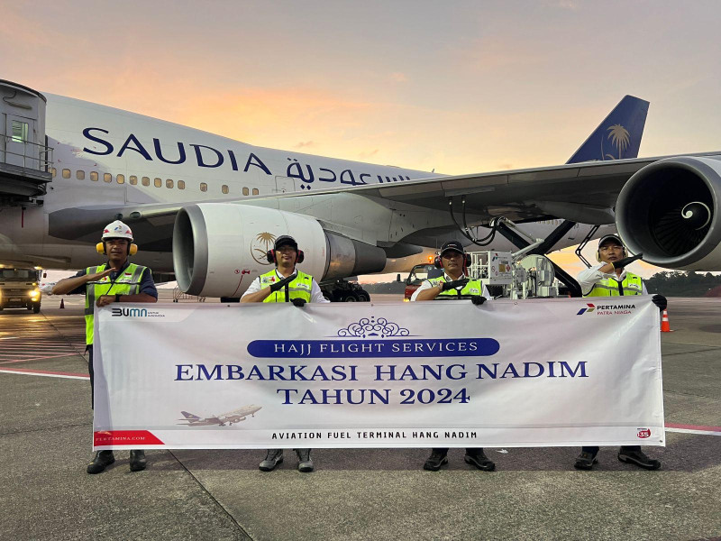 Selama Penerbangan Haji 2024 Pertamina Patra Niaga Regional Sumbagut Salurkan 30.813 KL Avtur