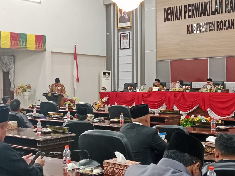 DPRD Kabupaten Rohul Gelar Rapat Paripurna Penetapan Bupati & Wakil Bupati Terpilih