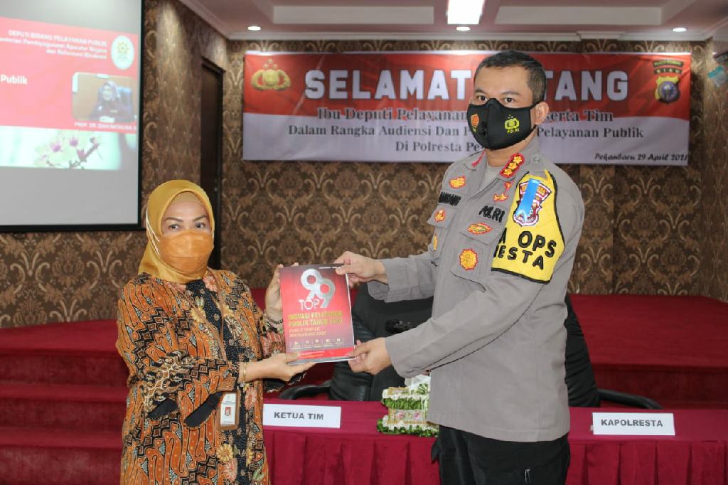 Polresta Pekanbaru Terima Kunjungan dari Kementerian PAN-RB Republik Indonesia