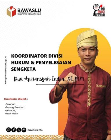 Bawaslu Inhu Rutin Koordinasi Dengan Panwascam Terkait Pleno Penetapan DPS Tingkat Kabupaten