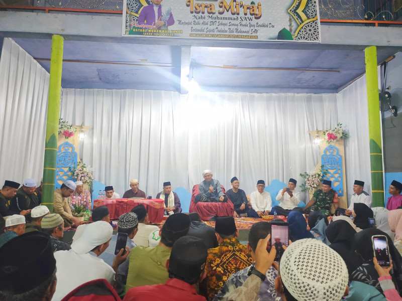 KBB Kateman Hadirkan Penceramah dari Kalimantan Selatan dalam Peringatan Isra Mikraj