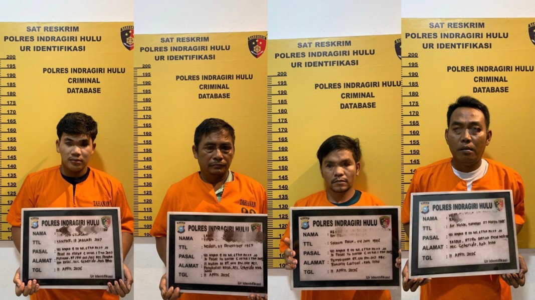 Polisi Bongkar Praktik Ilegal Penimbunan Solar Subsidi di Inhu, Empat Orang Diamankan