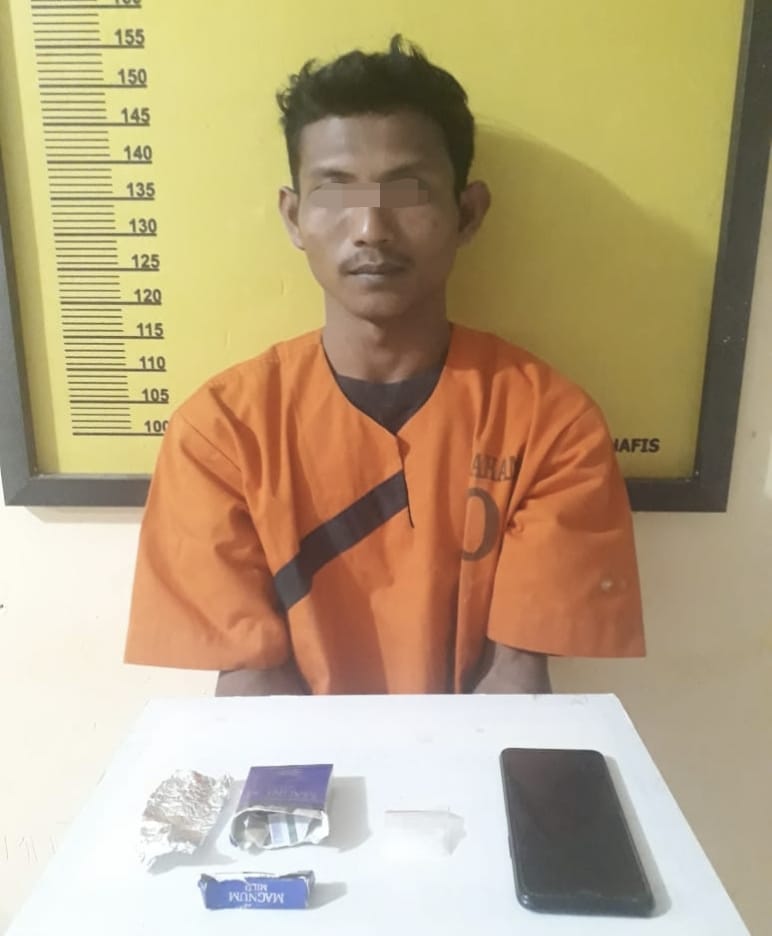 Lagi, Polsek Peranap Ringkus Warga Kuansing Bawa Sabu Siang Bolong