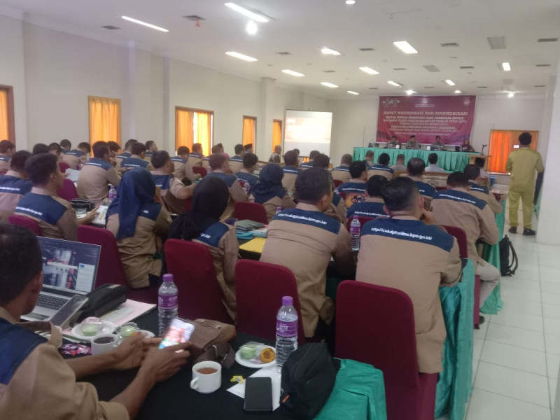 KPU Rokan Hulu Gelar Rakor DPSHP Serta Rapat Pleno Penetapan DPT Pilkada 2024