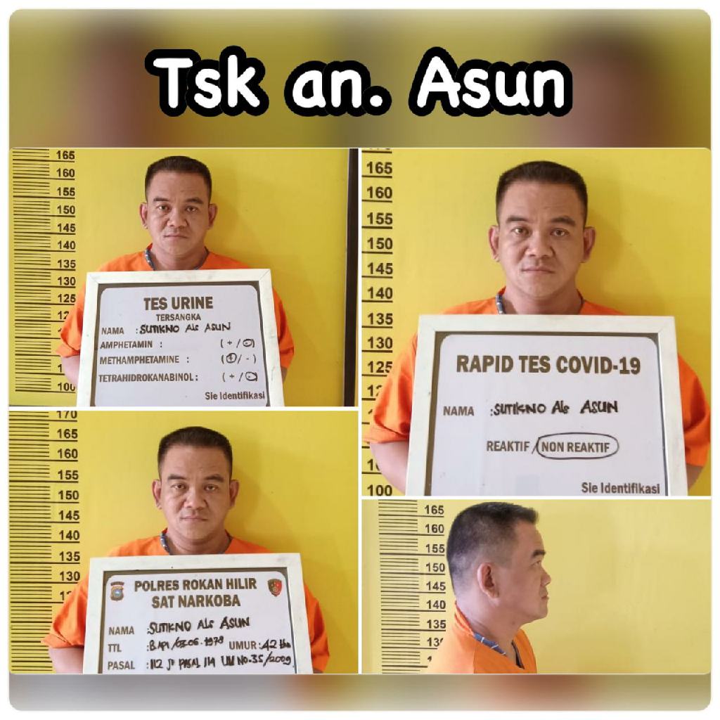 Resnarkoba Polres Rohil Tangkap Seorang Resedivis yang Menjadi Kurir Shabu 