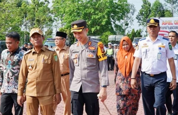 Ketua DPRD Rohil Hadiri Apel Gelar Pasukan Ops Ketupat Lancang Kuning 2023