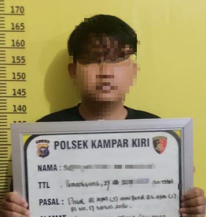 Polsek Kampar Kiri Tangkap Pelaku Pencabulan Terhadap Anak di Bawah Umur