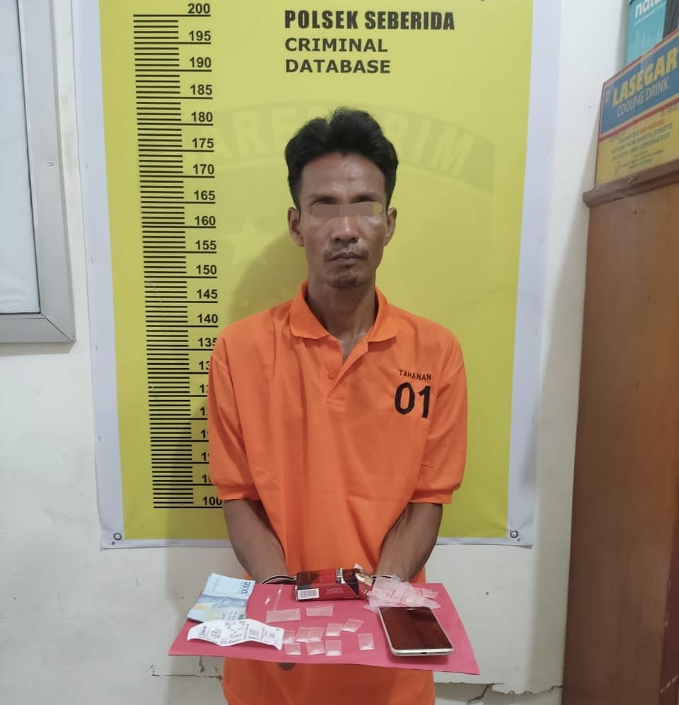 Pengedar Sabu Dibekuk Polsek Seberida, Diamankan BB 9 Paket