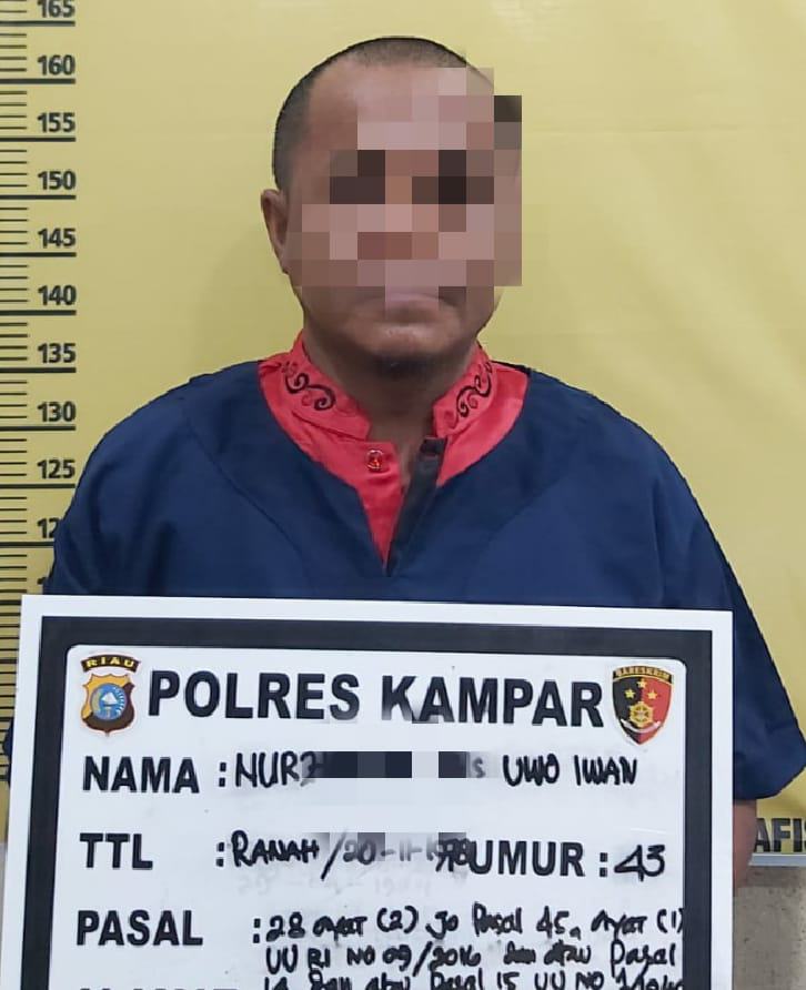 Posting Ujaran Kebencian dan Informasi Hoax Terkait Vaksinasi, Warga Kampar ini Diamankan Polisi