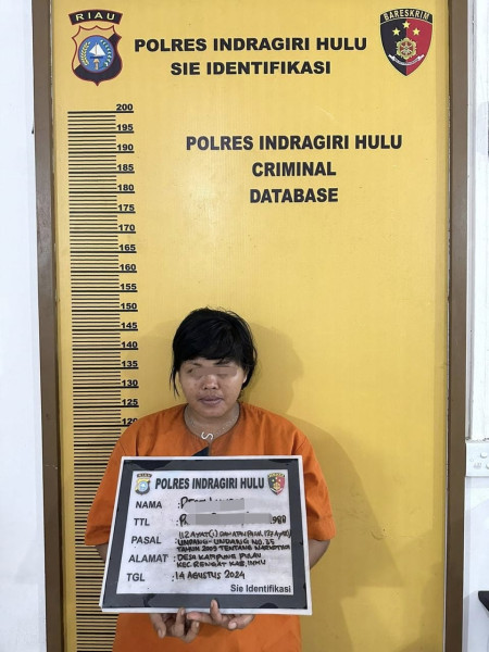 Lagi, Polres Inhu Ringkus Tersangka Kasus Narkoba di Desa Kampung Pulau