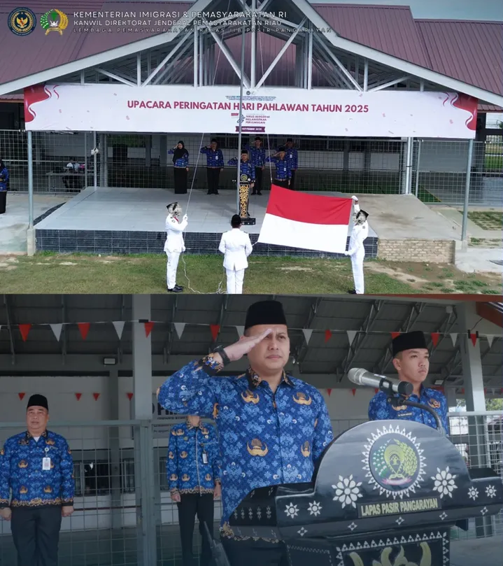 Lapas Pasir Pangaraian Gelar Upacara Hari Pahlawan 2025