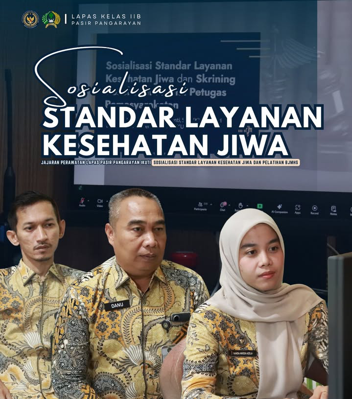 Perkuat Layanan Pemasyarakatan, Petugas Lapas Pasir Pangaraian Ikuti Pelatihan Deteksi Dini Kesehatan Jiwa