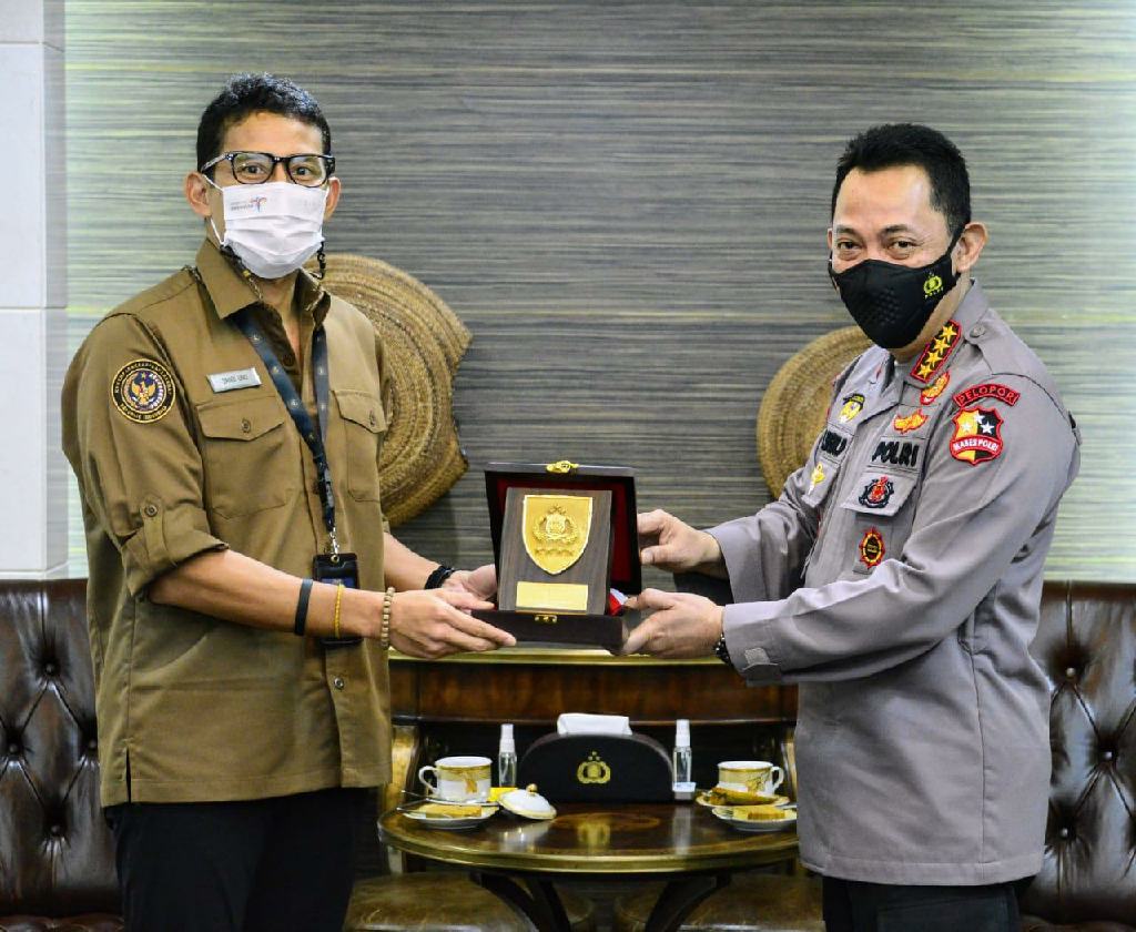 Bersama Menteri Pariwisata, Kapolri Bahas Penguatan 5 Destinasi Super Prioritas 