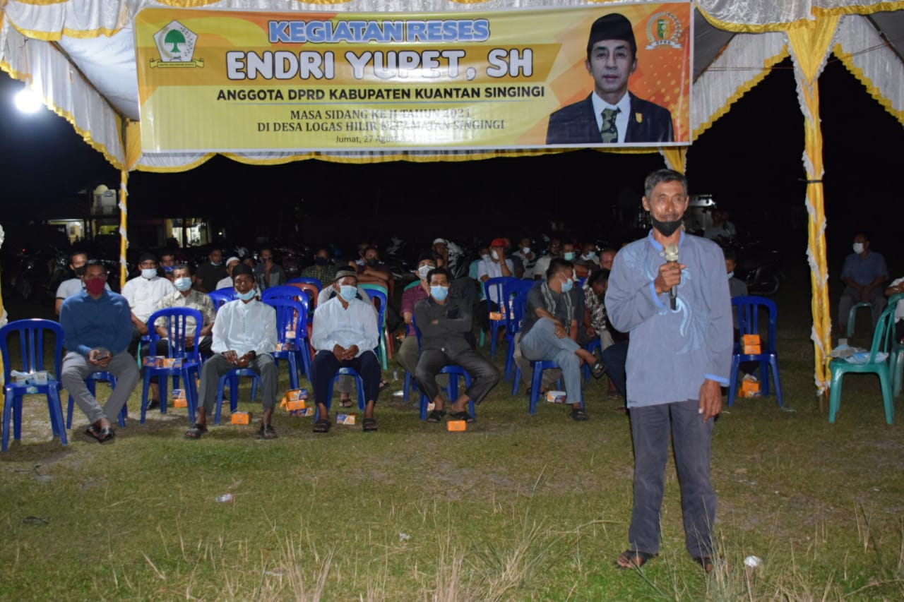 Reses Anggota DPRD Kuansing Endri Yupet, SH