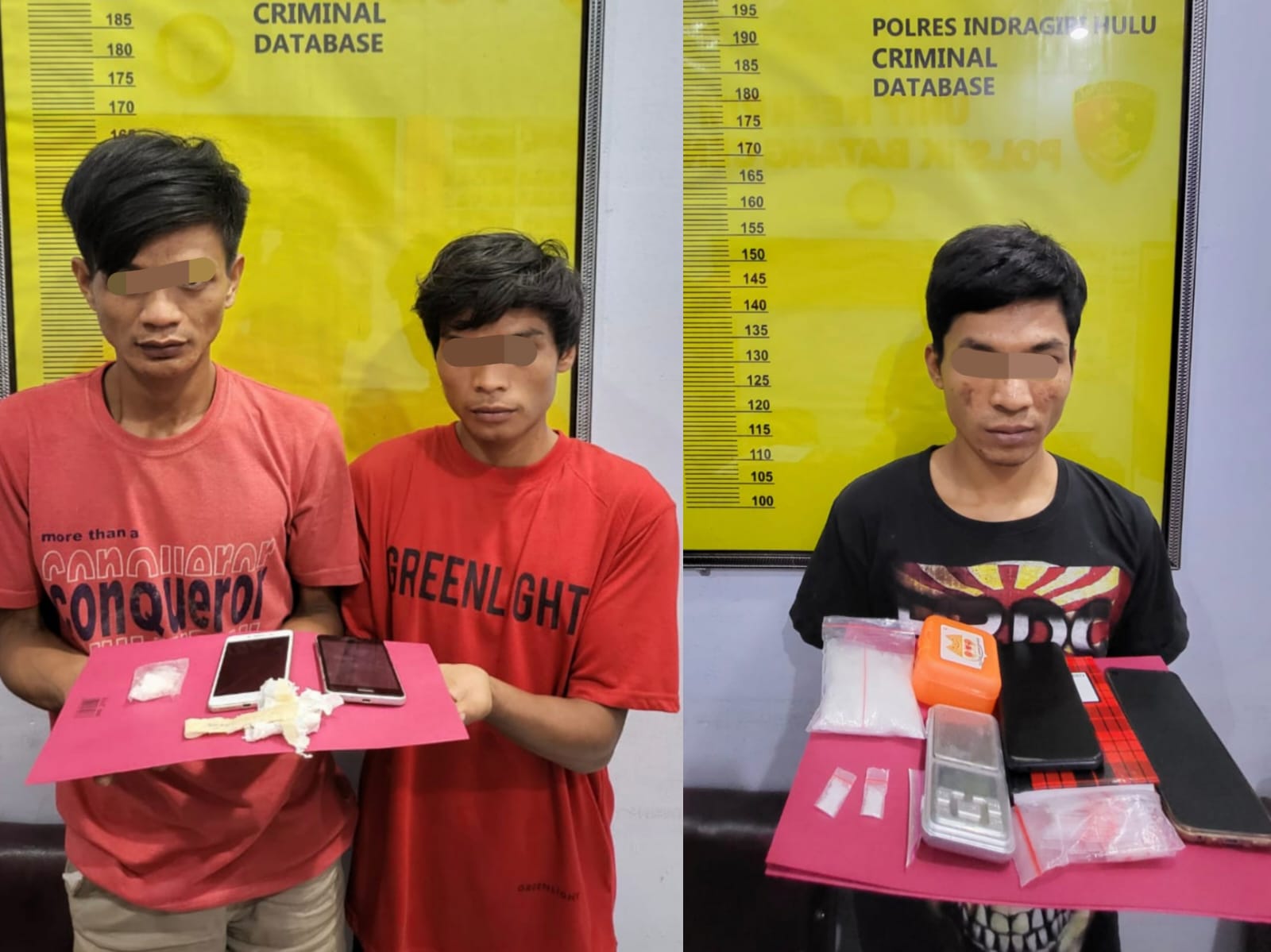 Polsek Batang Cenaku Ringkus 3 Pengedar Sabu-sabu, Ini Kronologisnya