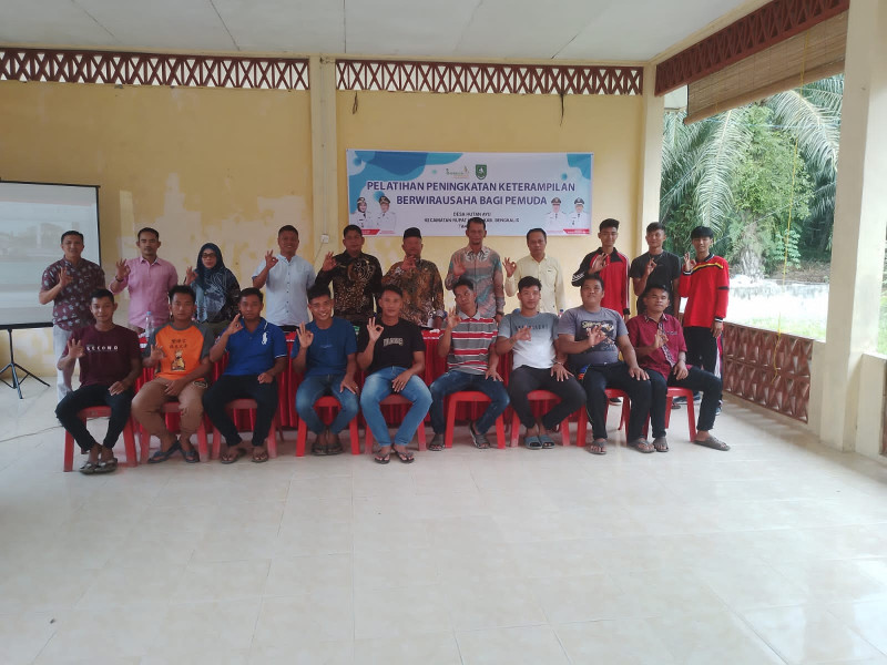 Kasi PMD Rupat Utara Panud Hadiri Pelatihan Peningkatan Ketrampilan Berwira Usaha Bagi Pemuda Di Desa Hutan Ayu