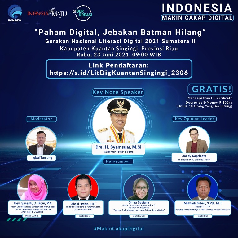 Literasi Digital Hadir di Kabupaten Kuansing, Riau  