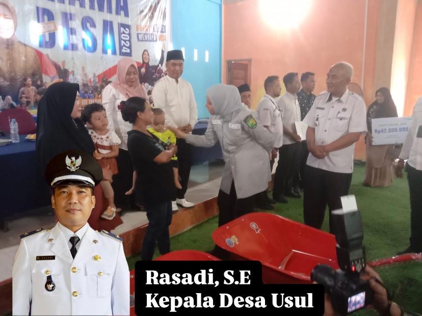 Pemdes Usul Berikan Bantuan Pangan Sehat Dan Alat Penunjang Usaha Untuk Masyarakat