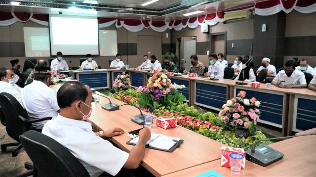 Pemda Kampar Gelar Rapat Dalam Rangka Menyambut HUT Kabupaten Kampar Yang Ke-71 Tahun 2021