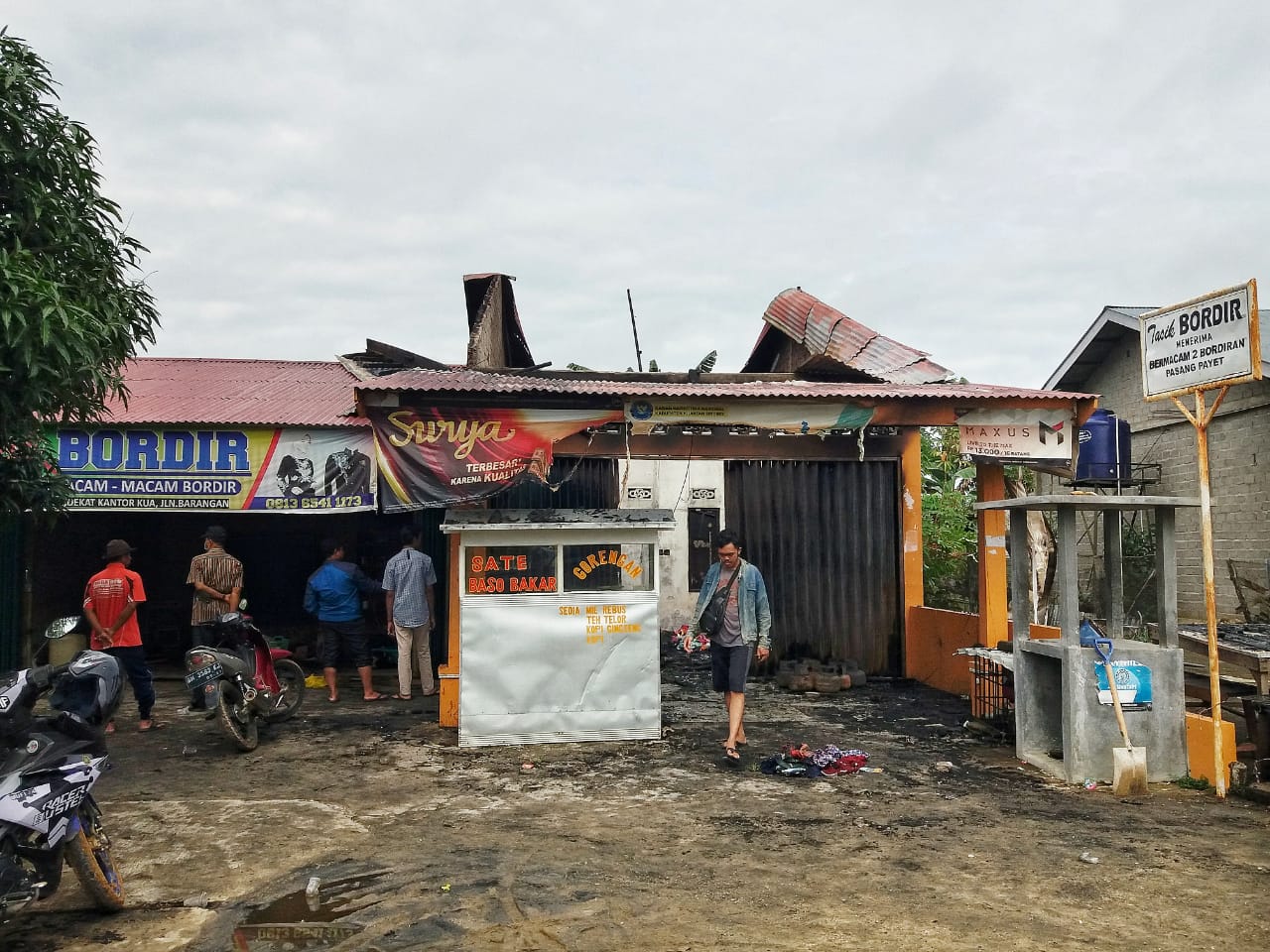 Kebakaran Terjadi Di Dusun Penyengat, Beringin Taluk, Kuantan Tengah Menghanguskan 2 Petak Bangunan