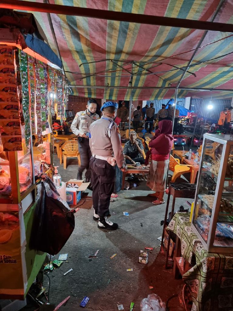 Tim Justisi Kabupaten Kampar Tiap Malam Lakukan Himbauan ProKes dan Bubarkan Kerumunan