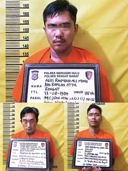 Jadi Pengedar Sabu, Pecatan Polisi Dan Kroninya Di Ciduk Polsek Rengat Barat