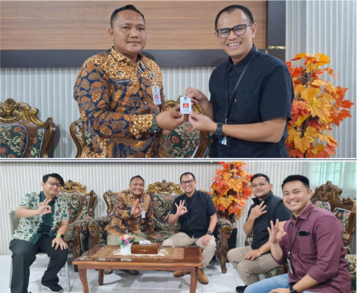 BRI Pasir Pangaraian Serahkan Kartu Identitas Pegawai Lapas Yang Terintegrasi Dengan Brizzi