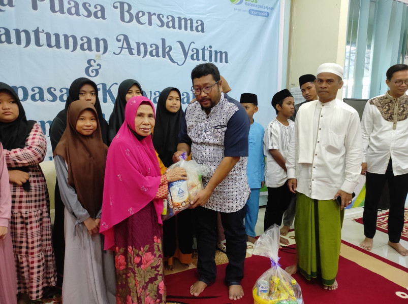 BPJS Ketenagakerjaan Cabang Rengat Gelar Buka Puasa Bersama   Puluhan Anak Panti Asuhan Bakti Pertiwi