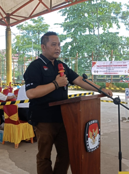 KPU Inhu Gelar Simulasi Pemungutan dan Penghitungan Suara dengan Aplikasi Sirekap