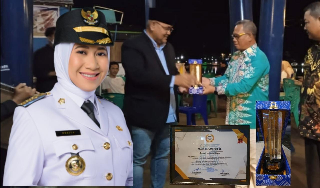 Bupati Rezita Terima JMSI Award di HPN Riau Tahun 2023, Anugerah untuk Masyarakat Inhu