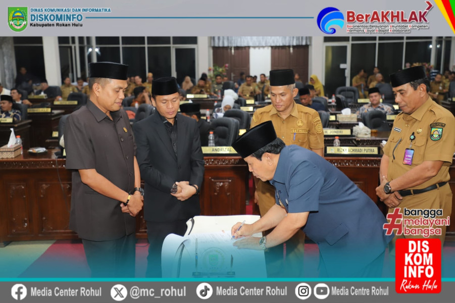 Pemda Dan DPRD Rohul Gelar Rapat Pengambilan Keputusan Ranperda APBD-P 2024