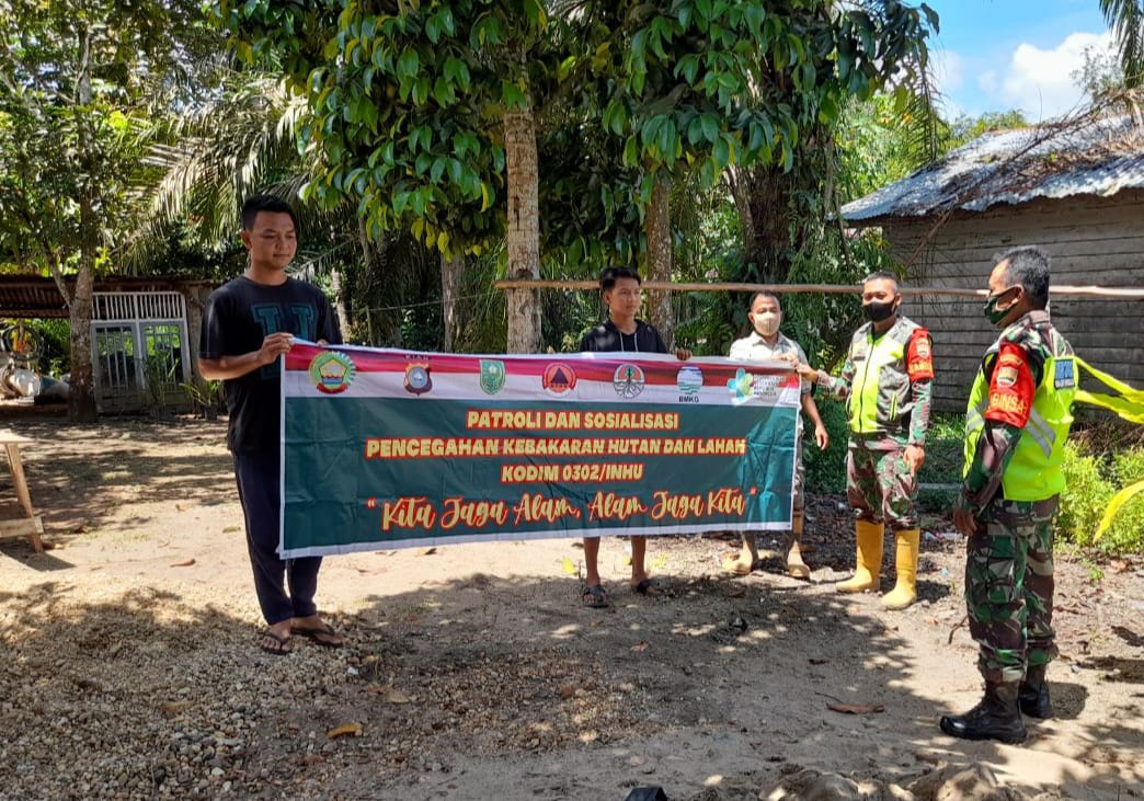 Lagi-lagi Koramil 05/Peranap Gelar Patroli Dan Sosialisasi Rutin