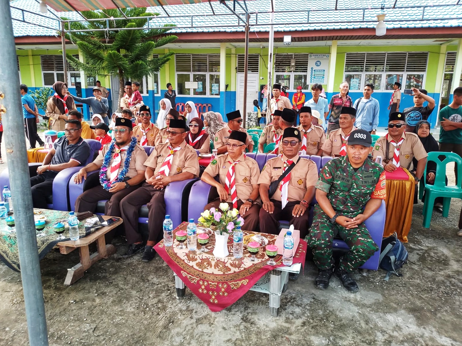 Giat PERJUSAMI Pramuka Tingkat SD,SMP Rupat Utara Di Desa Titi Akar