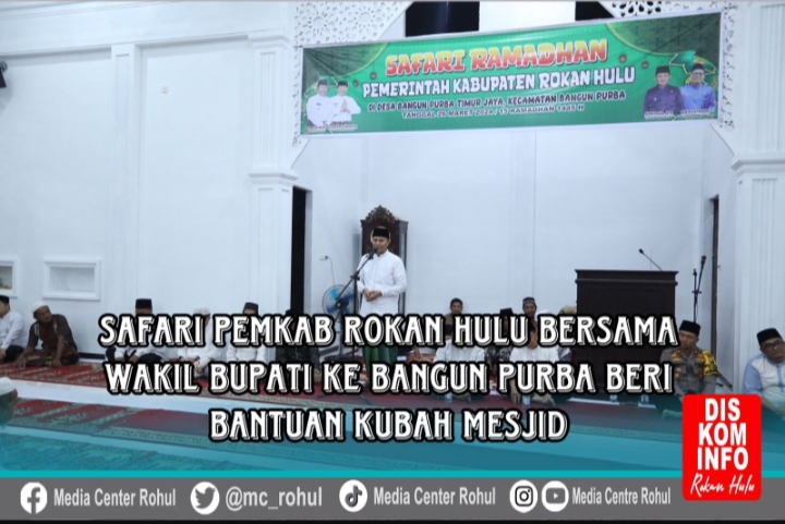 Safari Ramadhan Pemkab Rohul, Wabup Rohul Komitmen Bantu Pembangunan Masjid