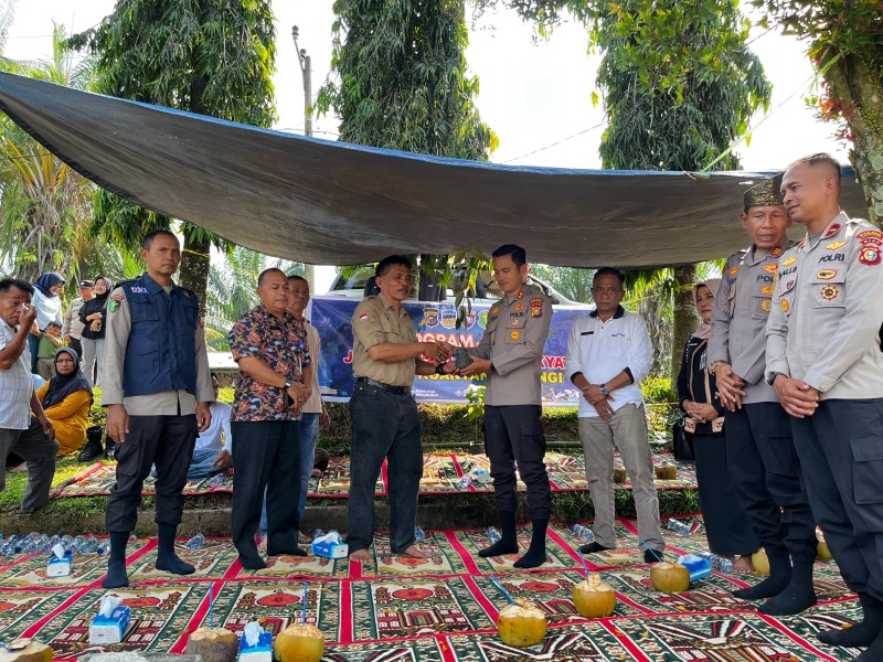 Kapolres Kuansing Ajak Warga Jauhi Narkoba dan Manfaatkan Layanan 110 Melalui Program JALUR