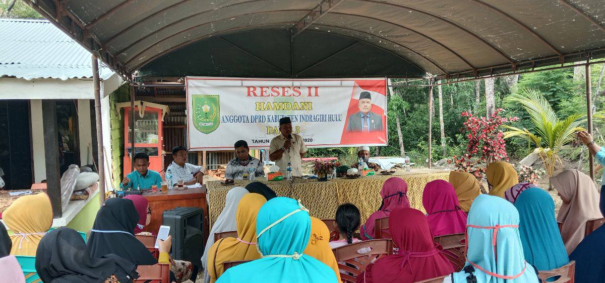 Hamdani SH Anggota DPRD Dapil 3 Inhu Reses Di Desa Selunak
