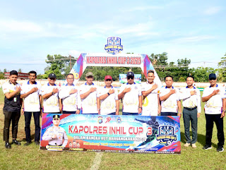 Ketua DPRD Inhil Hadiri Turnamen Sepakbola Kapolres Inhil Cup 2025