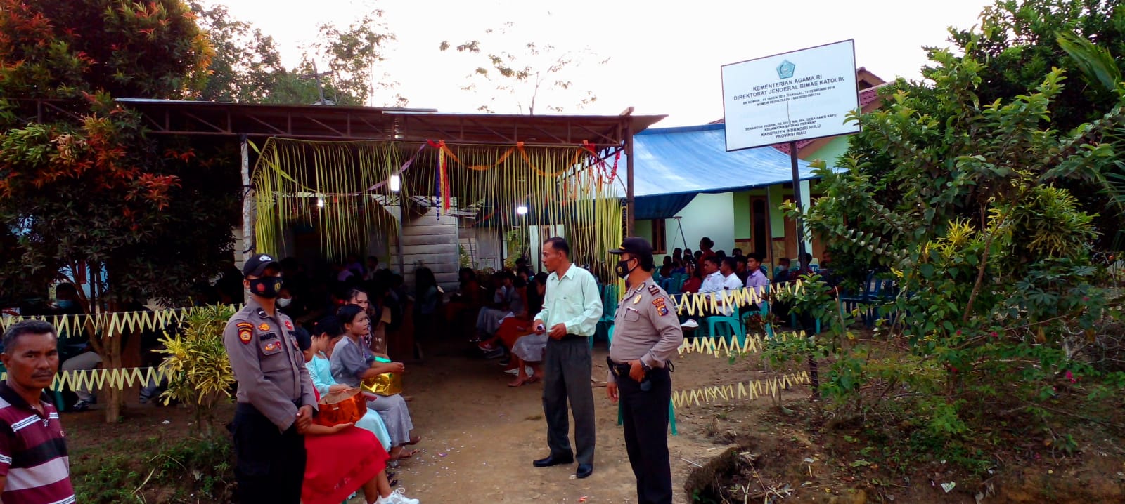 Ops Lilin LK 2021, Polsek Peranap Amankan Perayaan Naposo di Daerah Pedalaman