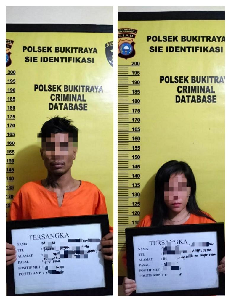 Dua Sejoli Ditangkap Reskrim Polsek Bukit Raya Gegara Gadaikan Motor Teman