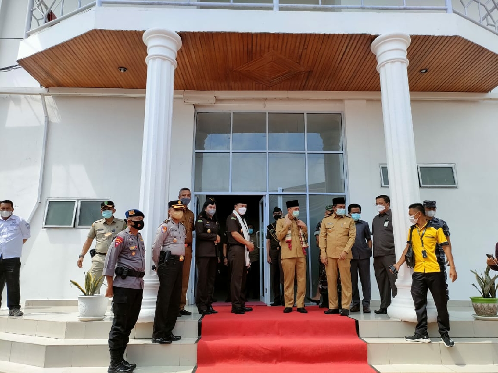 Danyon B Pelopor Hadiri Peresmian Musholla Al-Haq Kejaksaan Negeri Rokan Hilir