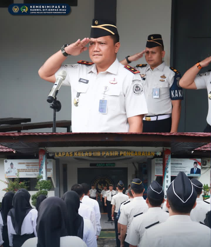 Kalapas Pasir Pangaraian Pimpin Apel Pagi, Tekankan Peningkatan Layanan dan Persiapan Paskah serta HBP ke-62