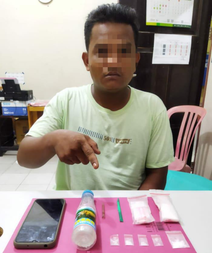 Satresnarkoba Polres Kampar Kembali Tangkap Seorang Pengedar Shabu 