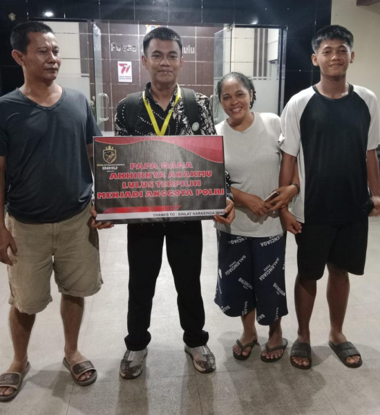 Alhamdulillah, Anak Penjual Sepatu di Kota Rengat Lulus Polisi