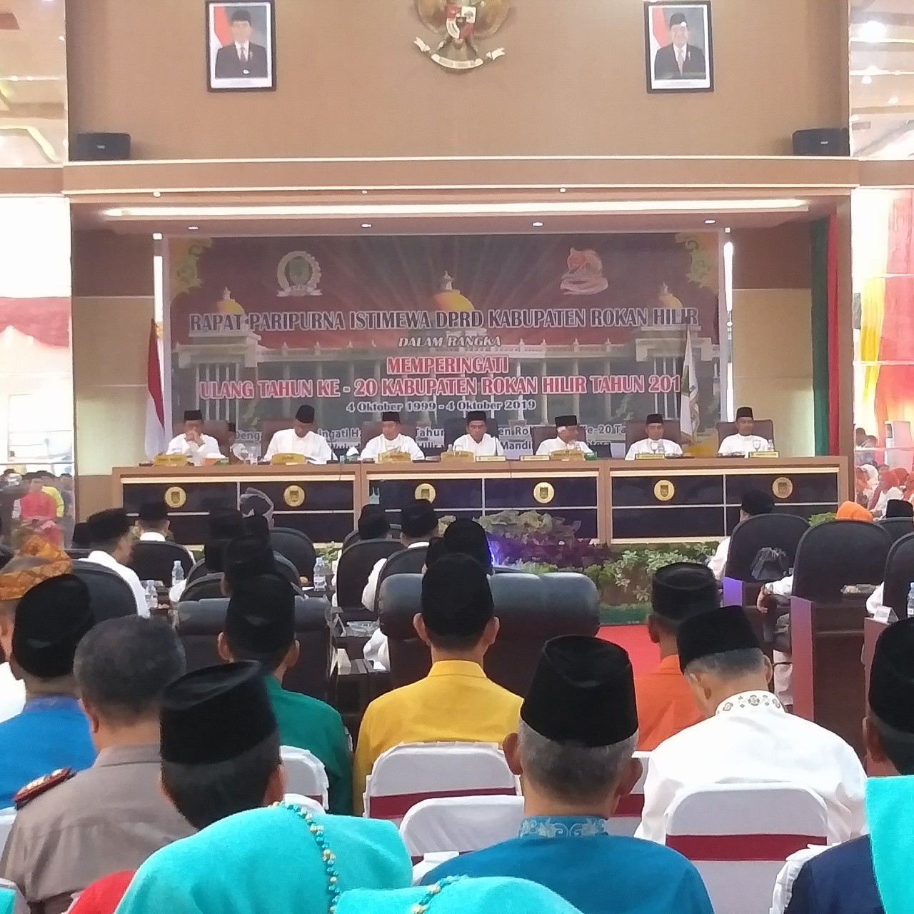 Rapat Paripurna Istimewa DPRD Rohil, Sekda Riau Berikan Apresiasi