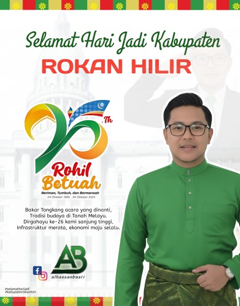 Tokoh muda Riau Alhasan Basri - 26 Tahun Wajah Rohil Masih Buram