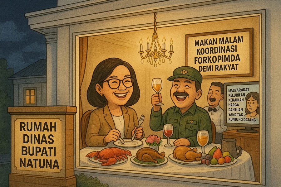 Masyarakat Lagi Susah Bupati Natuna Malah Ajak Forkopimda Ngumpul Makan-makan di Rumah Dinasnya!
